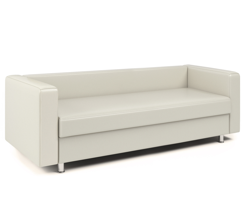 Диваны прямые кухонные, Диван офисный 3-х местный БИТ, иск. кожа