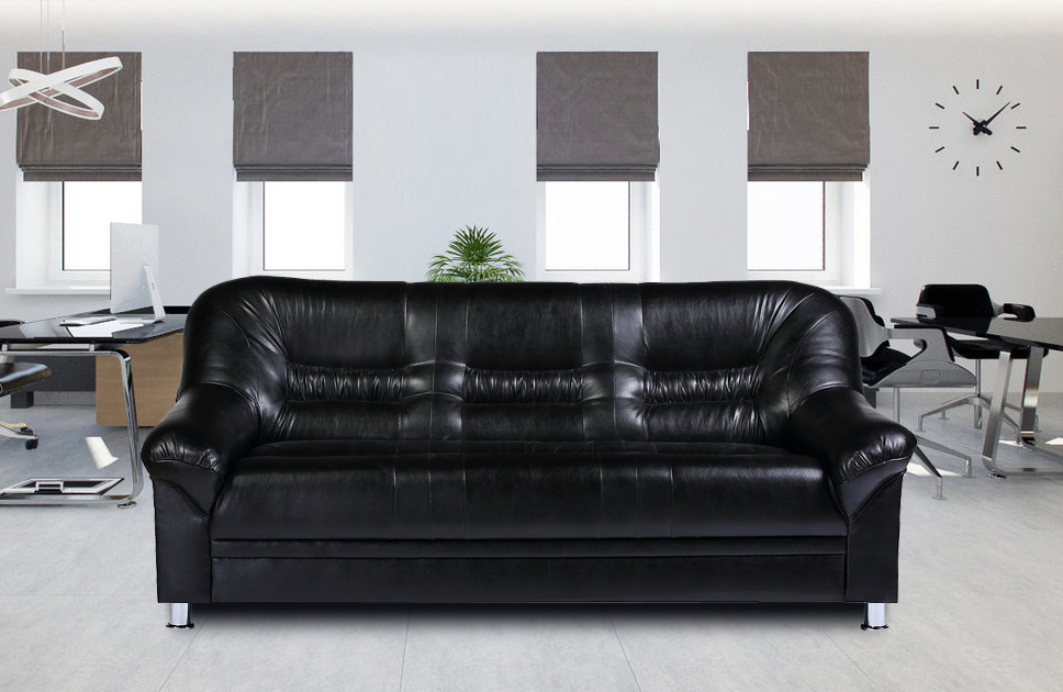 Диваны прямые, Диван Честер (Карелия) 3-х местный, экокожа