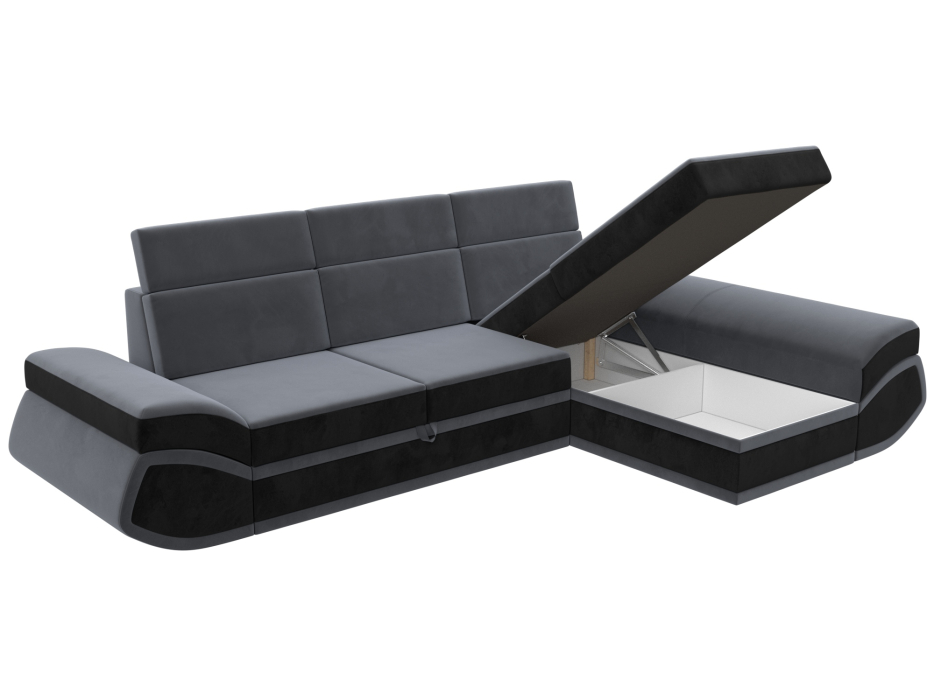 Диваны угловые в гостиную, Диван угловой Лига-032 правый угол, велюр