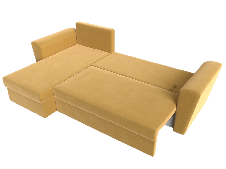 Диваны угловые в гостиную, Угловой диван Амстердам Лайт левый угол, микровельвет