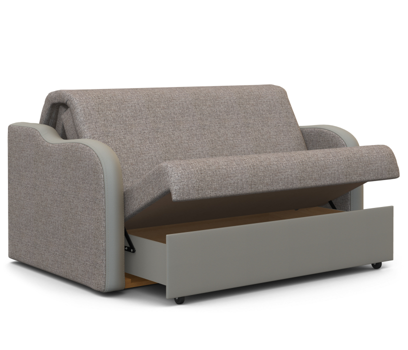 Диваны кровати со спальным местом, Диван-кровать Коломбо 140 экокожа/рогожка