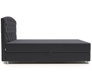 Кровать тахта Премиум Люкс 100 с подъемным механизмом, рогожка / экокожа