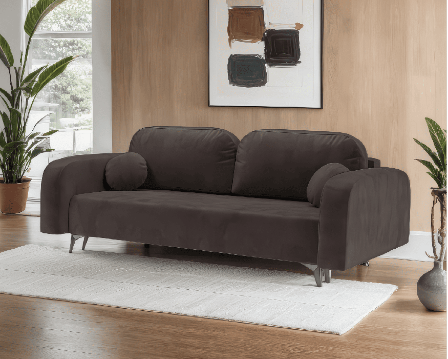 Диваны кровати со спальным местом, Диван прямой тик-так Цюрих (Кордрой)