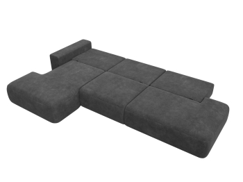 Диван угловой Лига-036 НПБ Модерн Лонг левый угол, велюр BRUT