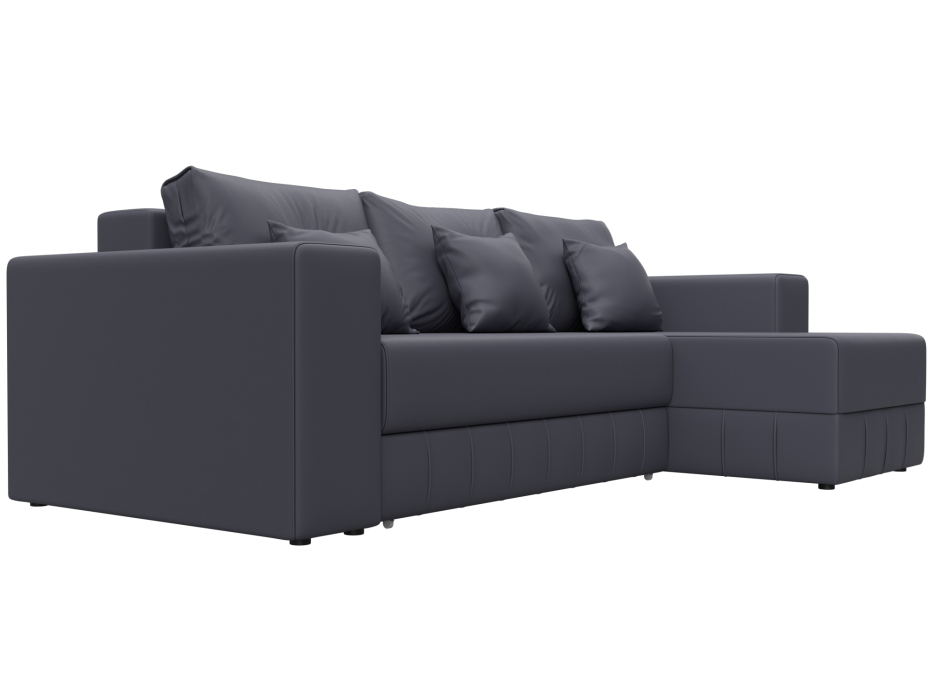 Диваны угловые в гостиную, Диван угловой Лига-076 угол универсальный, экокожа GRIFON