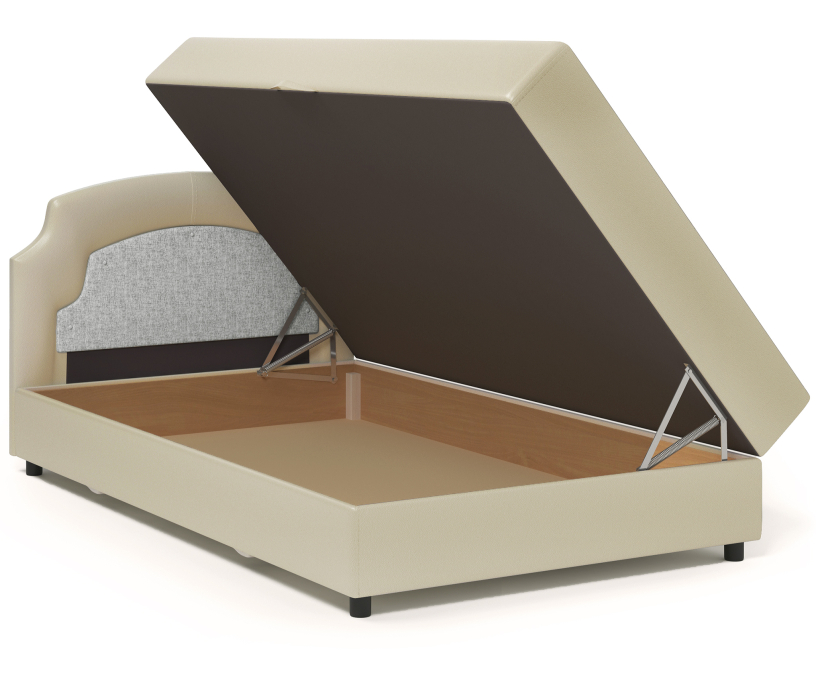 С подъемным механизмом, Кровать тахта Шарм 100 с подъемным механизмом, шенилл/экокожа