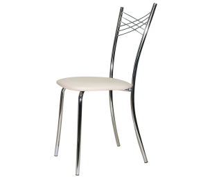 Стул Ванесса (Лион) хром/бежевый