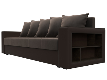 Диван прямой Дубай Лайт, велюр/экокожа