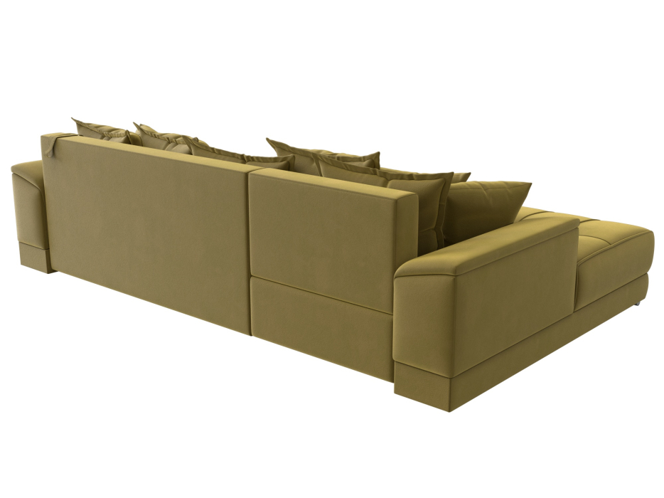 Диваны угловые в гостиную, Угловой диван НордСтар левый угол, микровельвет