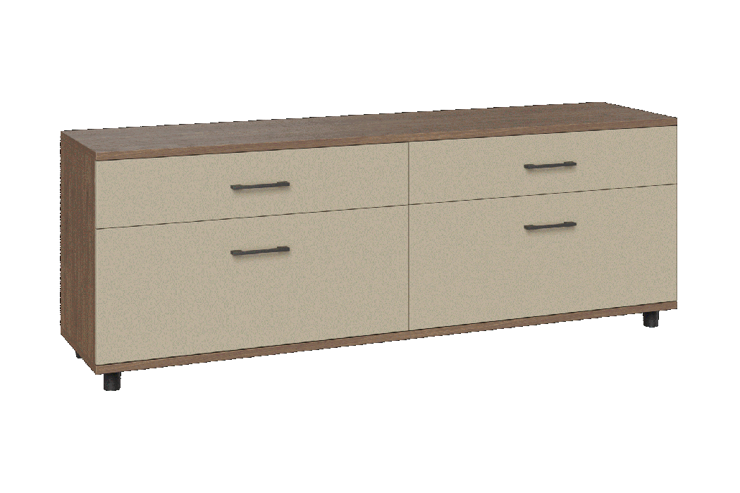 ТВ-тумбы, Модульная система Грейс Тумба ТБ-5028  Гикори Джексон Темный