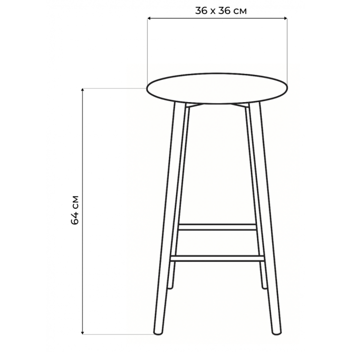 Стулья, Полубарный стул Гангток крутящийся