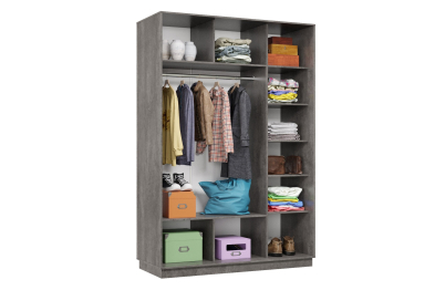 Шкаф-купе Премьер 10 (01РБ;01РБ) фасады ромб белый/двухдверный/Профиль чёрный муар