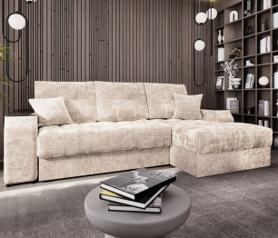 Угловой диван-кровать Лас-Вегас правый, шенилл