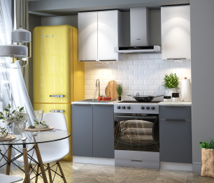 Кухонный гарнитур без столешницы Калипсо, 1 м