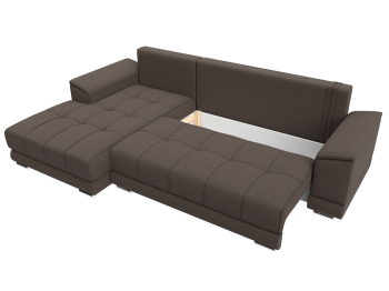 Диван угловой НордСтар левый угол, рогожка Амур