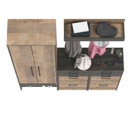 Прихожая Трувор № 206 со шкафом 2-х дверным