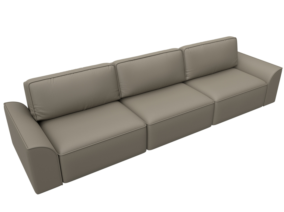 Диваны еврокнижки, Диван прямой Лига-048 НПБ Лонг, экокожа GRIFON