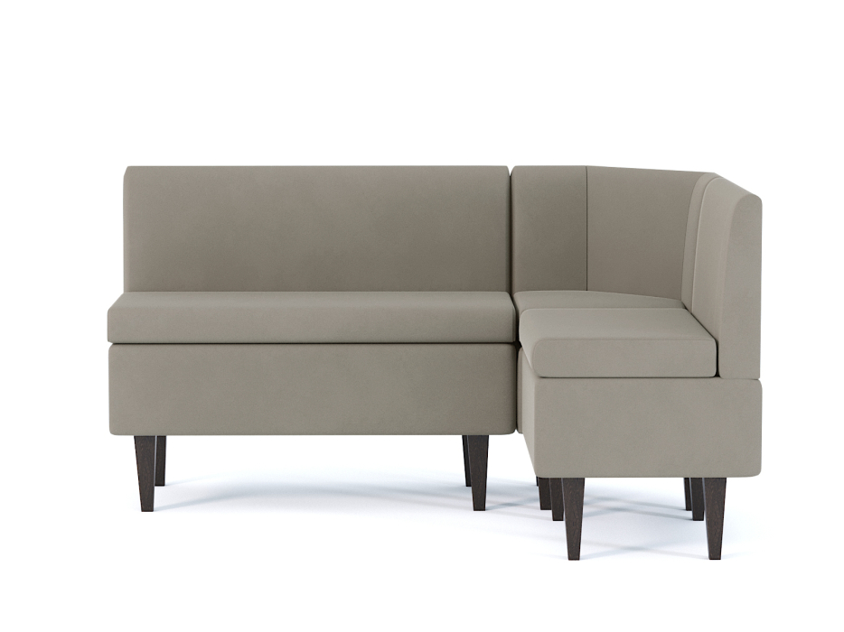 Кухонные уголки, Диван кухонный угловой Лео, велюр