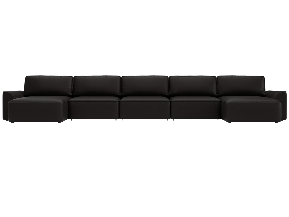 Диваны еврокнижки, Диван П-образный Лига-048 НПБ МегаЛонг, экокожа GRIFON