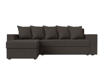 Диван угловой Дубай Лайт левый угол, рогожка Амур