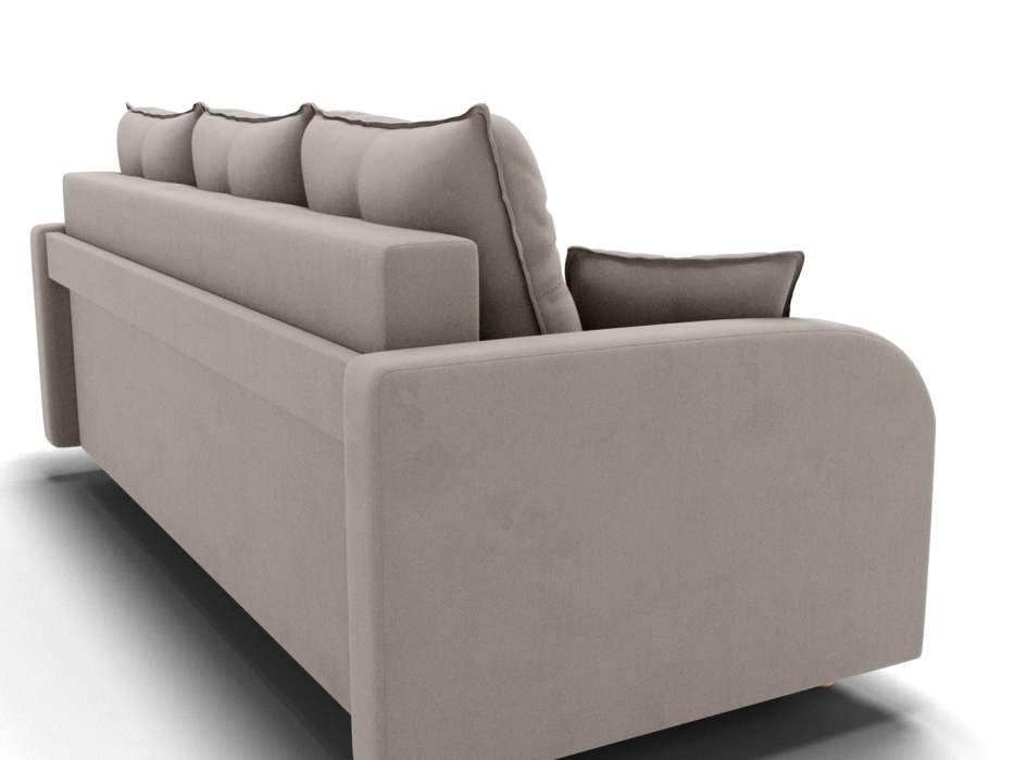 Диваны еврокнижки, Прямой диван Генри,НПБ,еврокнижка,велюр