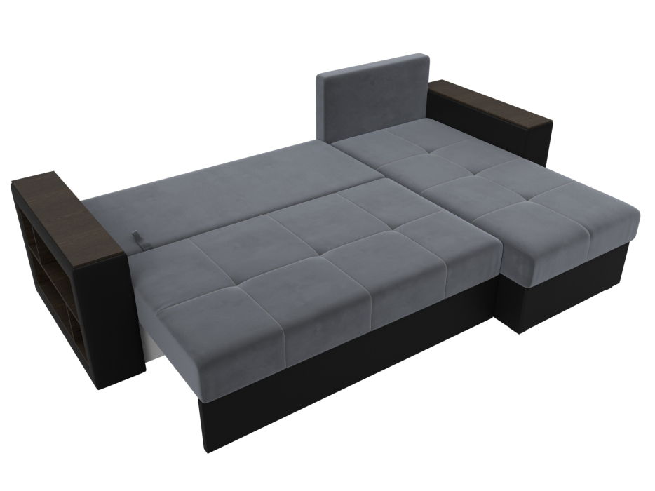 Диваны угловые в гостиную, Диван угловой Дубай Лайт угол универсальный, велюр/экокожа