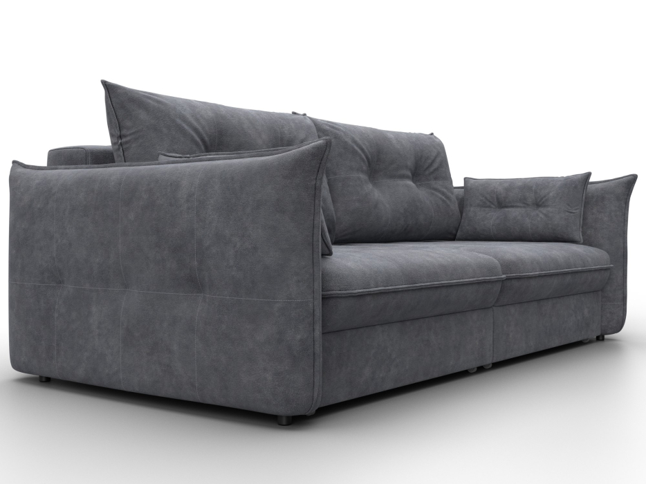 Диваны еврокнижки, Диван прямой Лига-100 НПБ, велюр BRUT