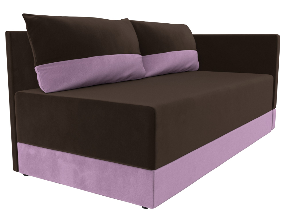 Кушетка диван, Кушетка Никас правая, микровельвет