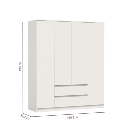 Шкаф для одежды Берген 82.01 (4х дв.)