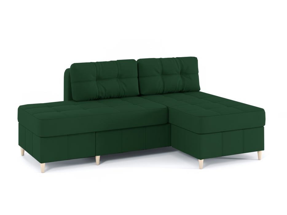 Диваны угловые в гостиную, Диван-кровать угловой Оливер Люкс 2 еврокнижка-трансформер, велюр