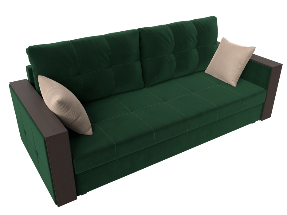 Диваны еврокнижки, Прямой диван Валенсия Лайт, велюр