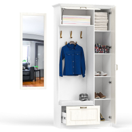 Прихожая с зеркалом и карнизом Ливерпуль