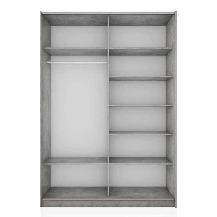 Шкафы-купе 2-х дверные, Шкаф-купе Прайм 2-х дверный Стекло белое/Стекло черное/Доводчики 160х57х230