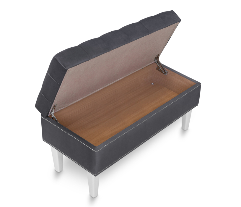 Банкетки, Пуф банкетка Париж 42 с ящиком, микровелюр