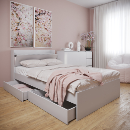 Кровать Астра с ящиками 1200х2000