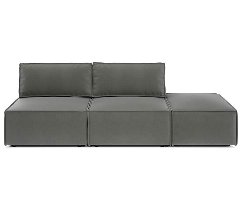 Диваны угловые в гостиную, Диван модульный Гамма 265х95х70 см, правый