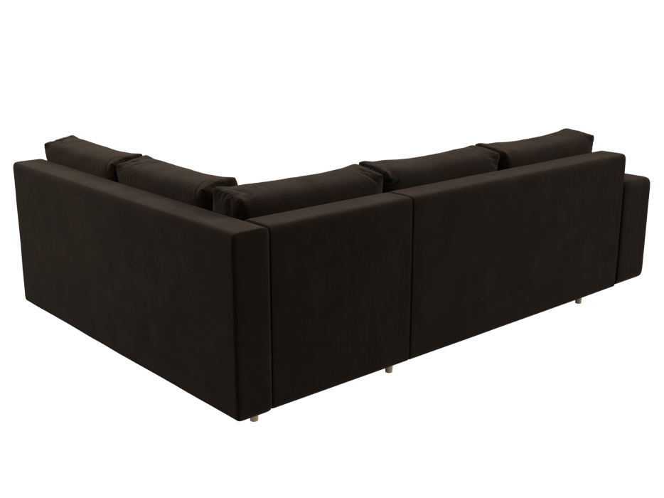 Диваны угловые в гостиную, Диван угловой Сильвана правый угол, микровельвет