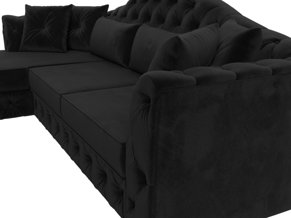 Диваны угловые в гостиную, Диван угловой Артис левый угол, велюр