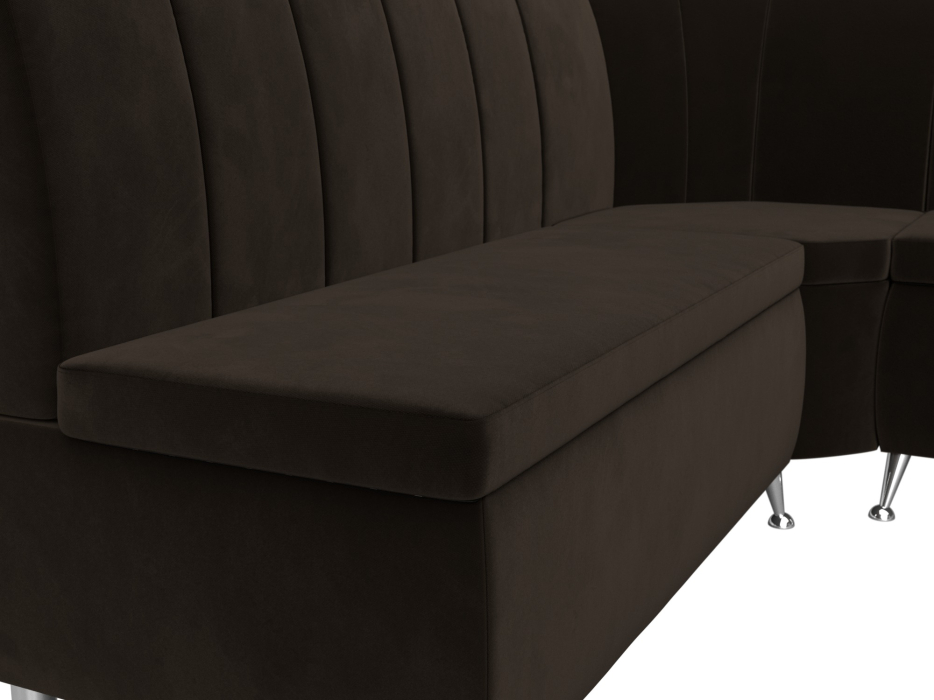 Диваны угловые кухонные, Диван кухонный угловой Кантри правый угол, микровельвет