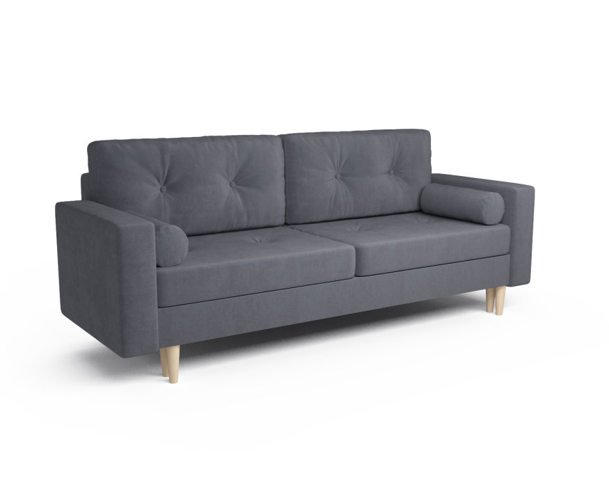 Диваны кровати со спальным местом, Прямой диван Честер, велюр