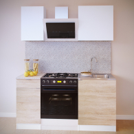 Кухонные гарнитуры, Кухонный гарнитур ПН-04 + ТК-04.1 + ПН-06 + ТК-06м