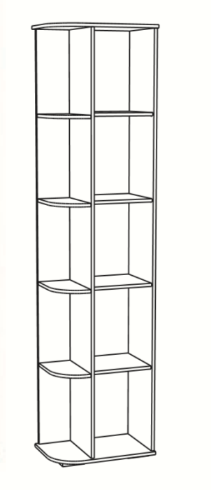 Шкафы пеналы, Шкаф торцевой РШ-27 Ричард
