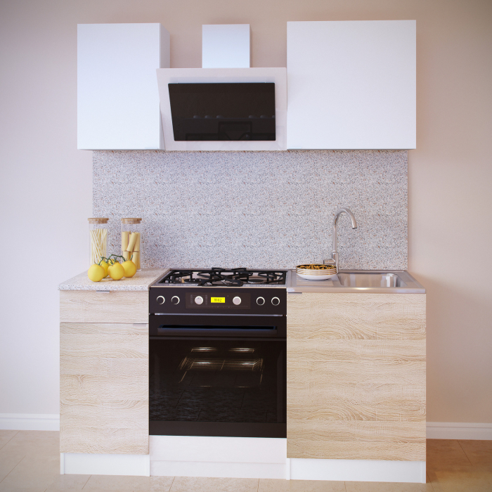 Кухонные гарнитуры, Кухонный гарнитур ПН-04 + ТК-04.1 + ПН-06 + ТК-06м