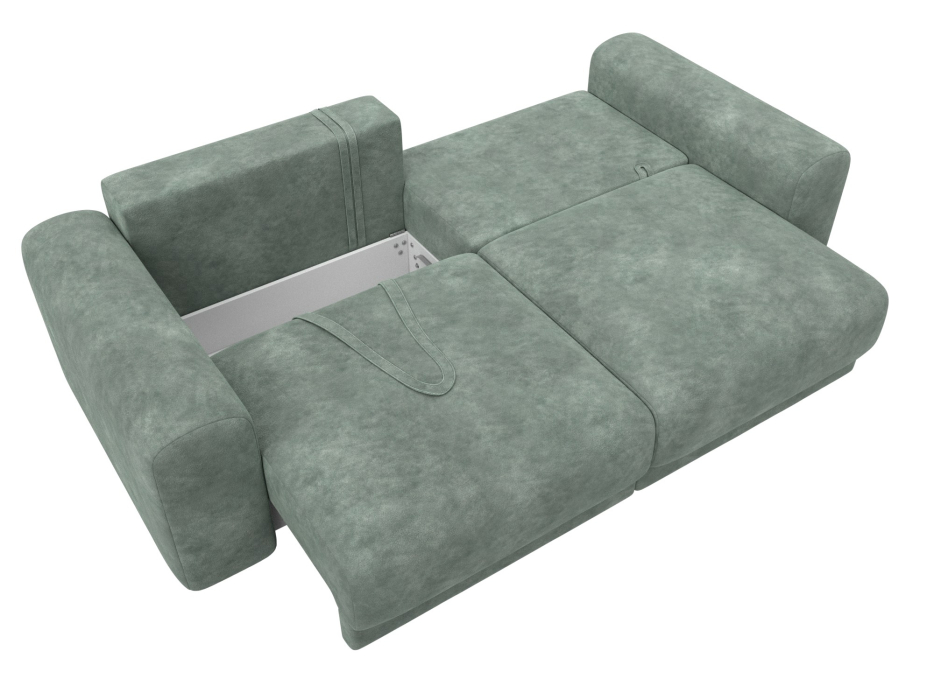 Диваны еврокнижки, Диван прямой Лига-056 НПБ, велюр BRUT