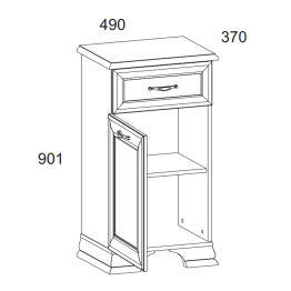 Тумба 1D1S, TIFFANY