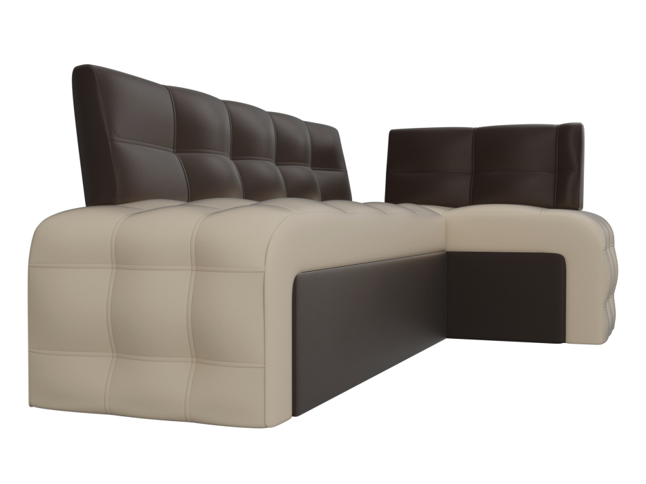 Диваны угловые кухонные, Кухонный угловой диван Люксор правый угол, экокожа