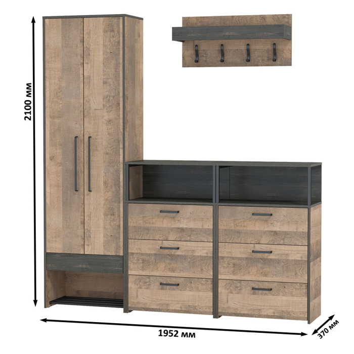Прихожие, Модульная прихожая Трувор № 207