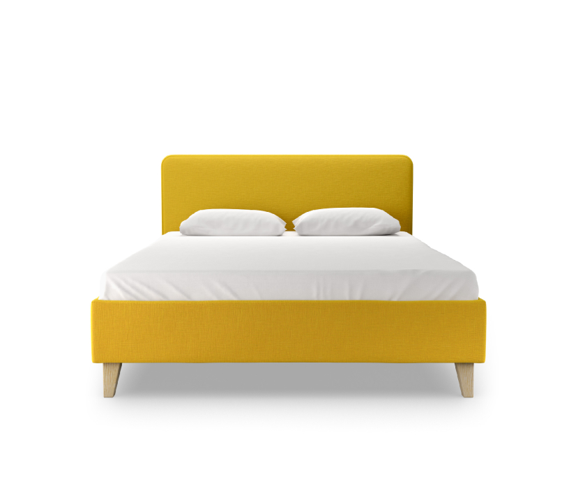 Кровати 140 см, Кровать Сканди 140х200 с кроватным основанием, рогожка