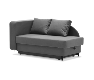 Кушетка ИБИ, еврокнижка, левый угол, велюр