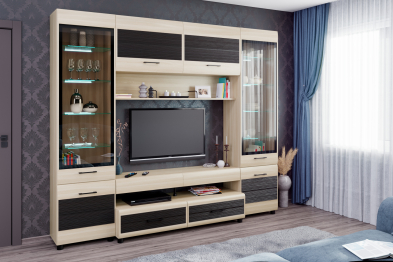 Модульная гостиная Камелия композиция 11